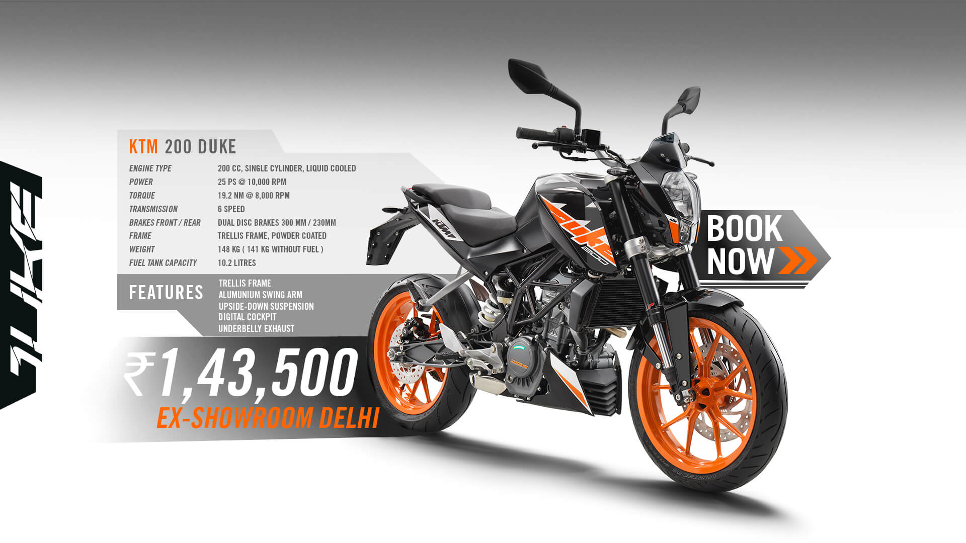 pulsar duke 200 price