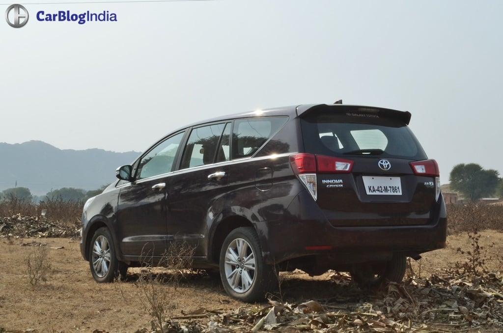 Black Toyota Innova Crysta Zx