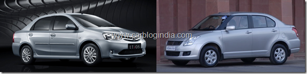 Etios Diesel Vs Swift Dzire Diesel