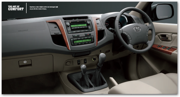 toyota Fortuner interiors 2