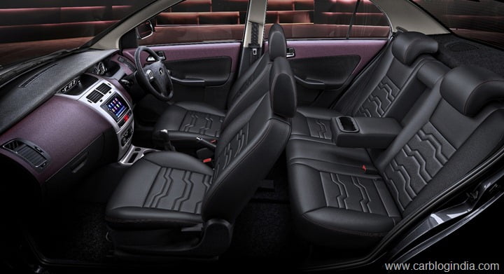 Tata Manza -  Black and Plum Interiors