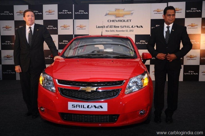 Chevrolet Sail U-VA Launched Delhi