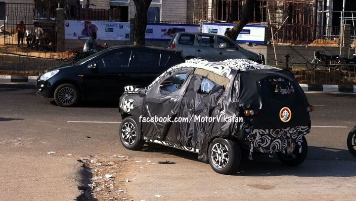 Mahindra-S101-rear-spyshot