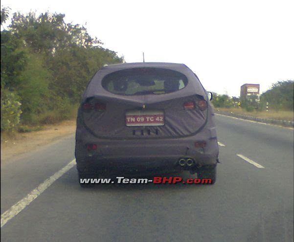 Hyundai Santa Fe Spy Shot Rear