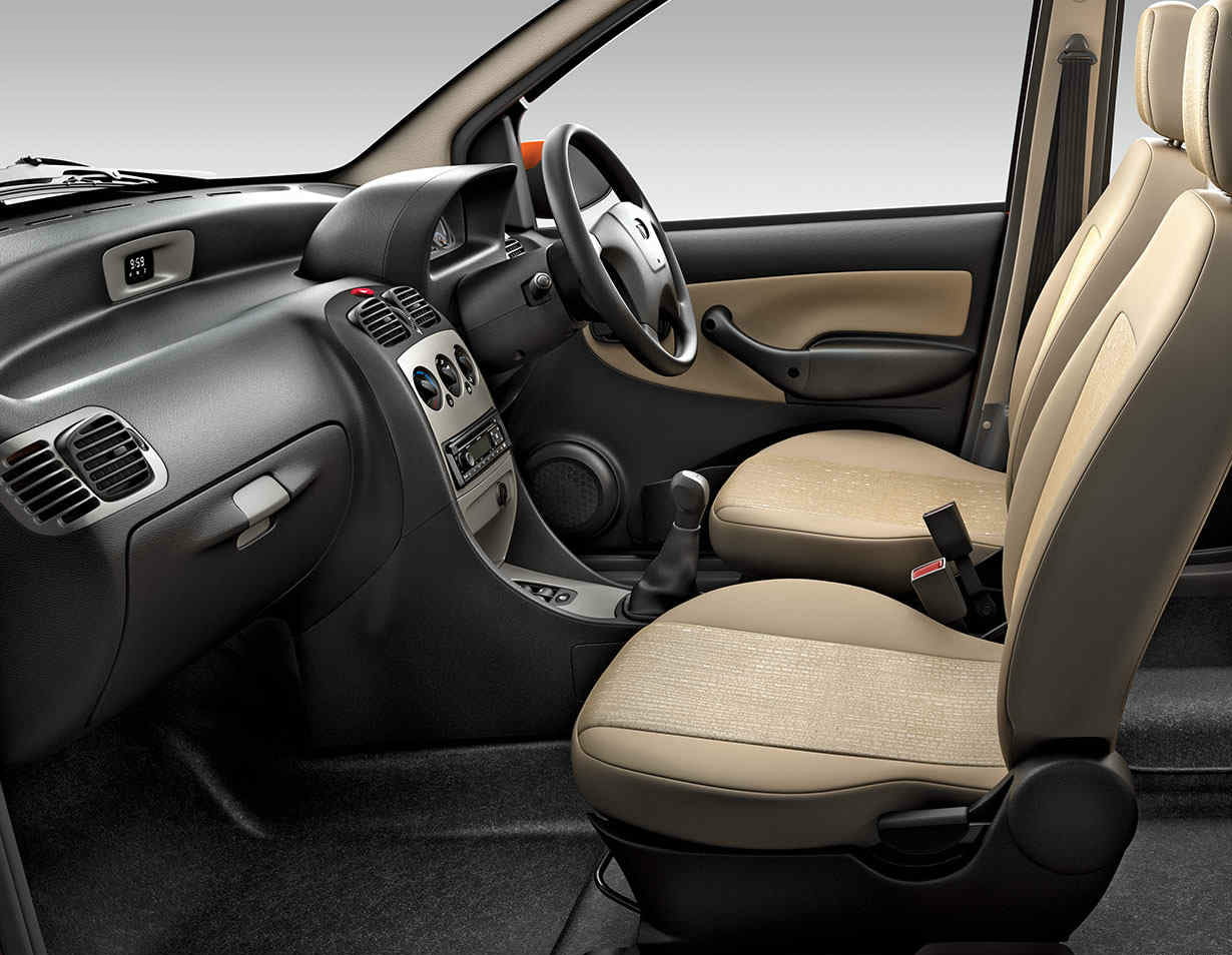 Tata Indica eV2 Interior Front Cabin - CarBlogIndia