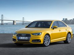 Audi a4 2016 yellow front angle pics