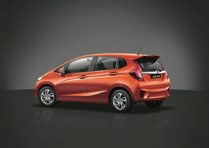 Honda Jazz pre Launch rear 3 4th Studio Shot v1