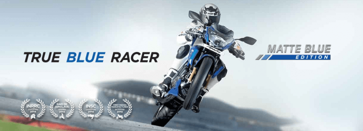 Tvs apache rtr 180 matte blue