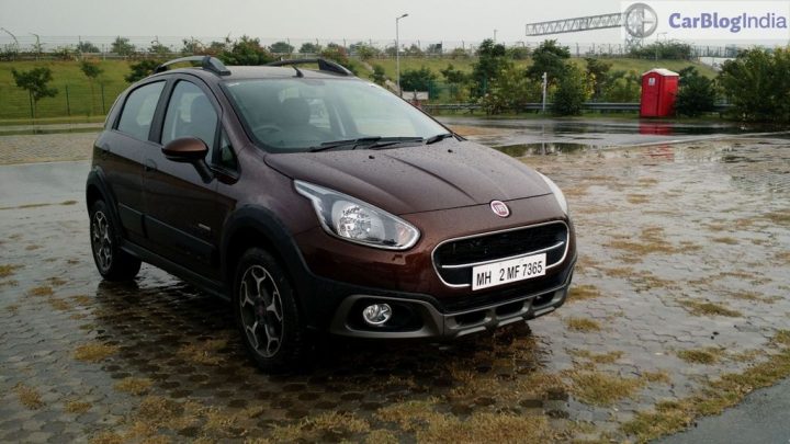 Fiat avventura abarth test drive review pics front angle