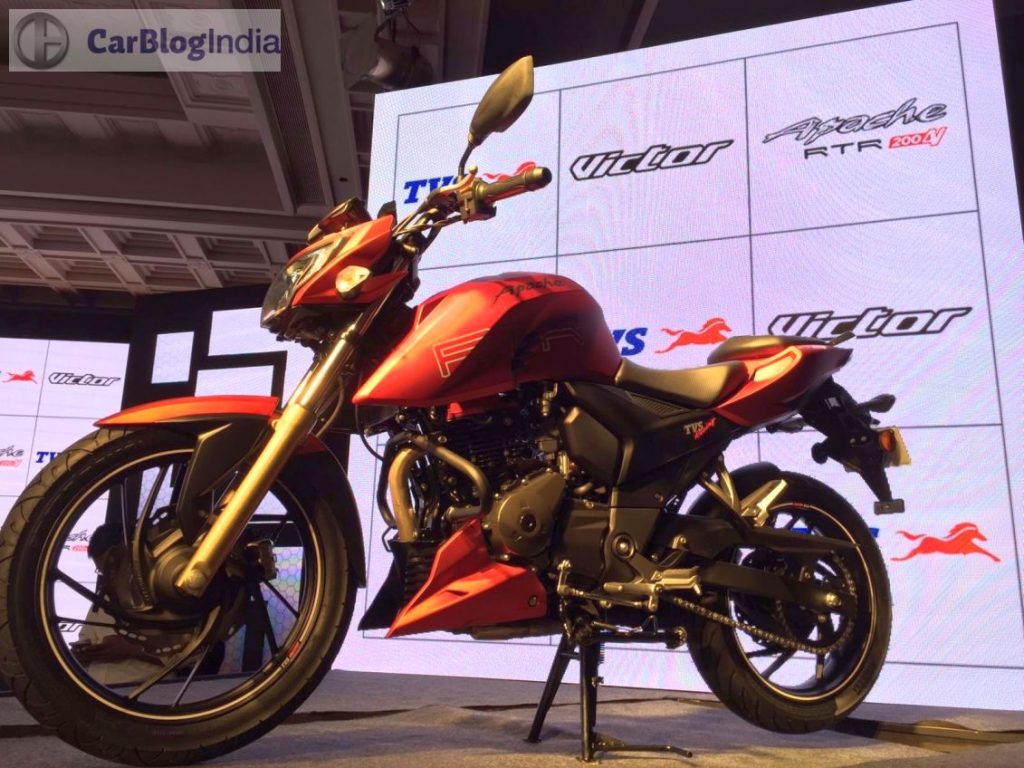 17 Tvs Apache Rtr 0 Price Specifications Mileage Top Speed Images