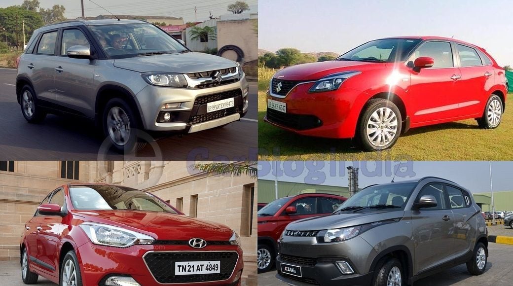 Maruti Vitara Brezza vs Baleno vs Hyundai Elite i20 vs Mahindra KUV100