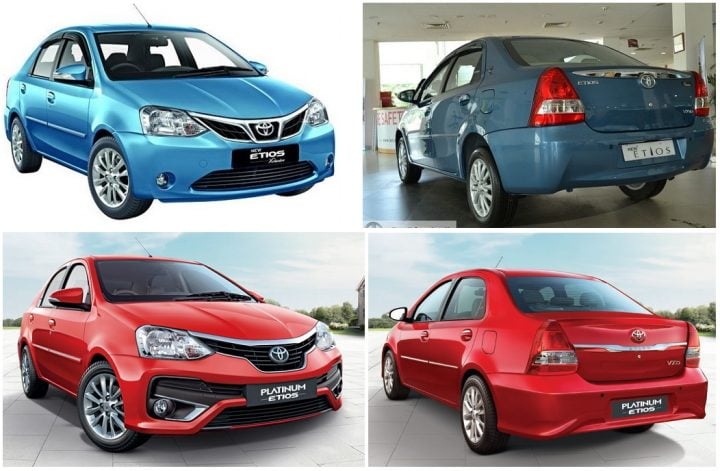 Toyota Etios Old Vs New Model Price Specifications