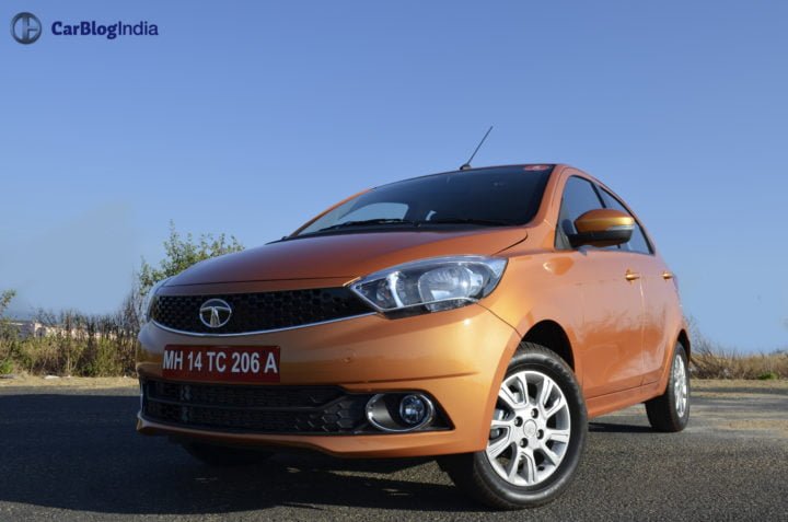 Tata Tiago Vs Maruti Celerio Vs Hyundai Grand I10 Tiago Front Angle Image