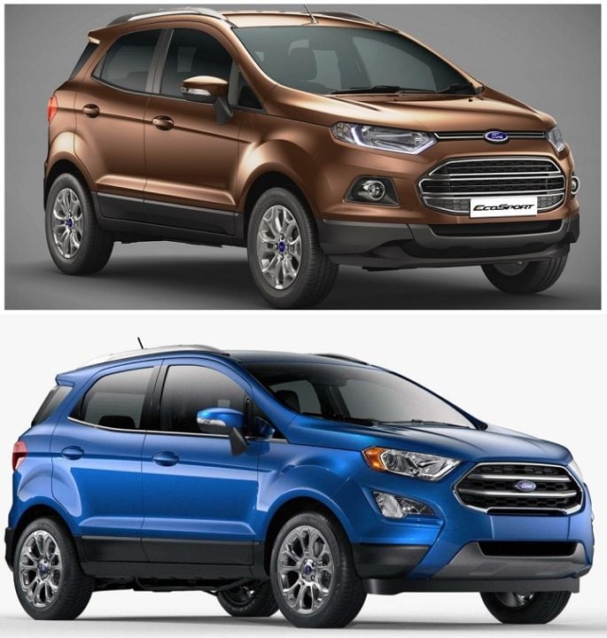 Ford EcoSport Old vs New Model Price, Specification, Feature Comparison