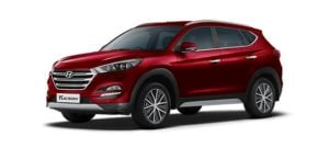 New hyundai tucson official image colour wine red