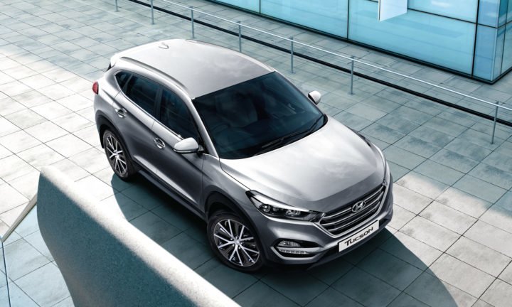New hyundai tucson official image top view