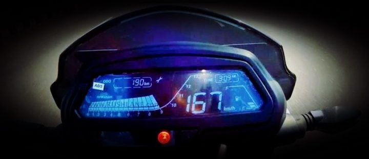 Bajaj Dominar Top Speed Speedometer