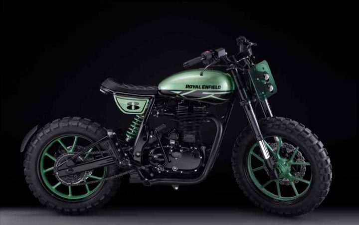 Royal Enfield Classic 500 Green Fly Images Side View