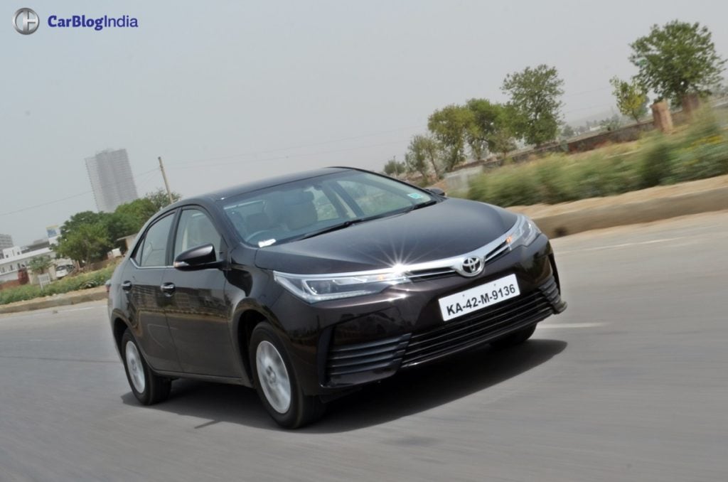 2017 Toyota Corolla Altis Test Drive Review Front Angle