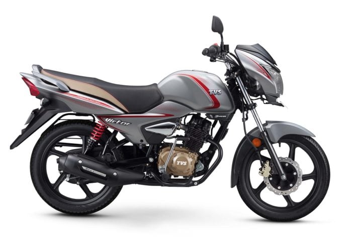 Best bikes Under Rs 60000 - 2018 TVS Victor Premium Edition Matte Series Silver right side image