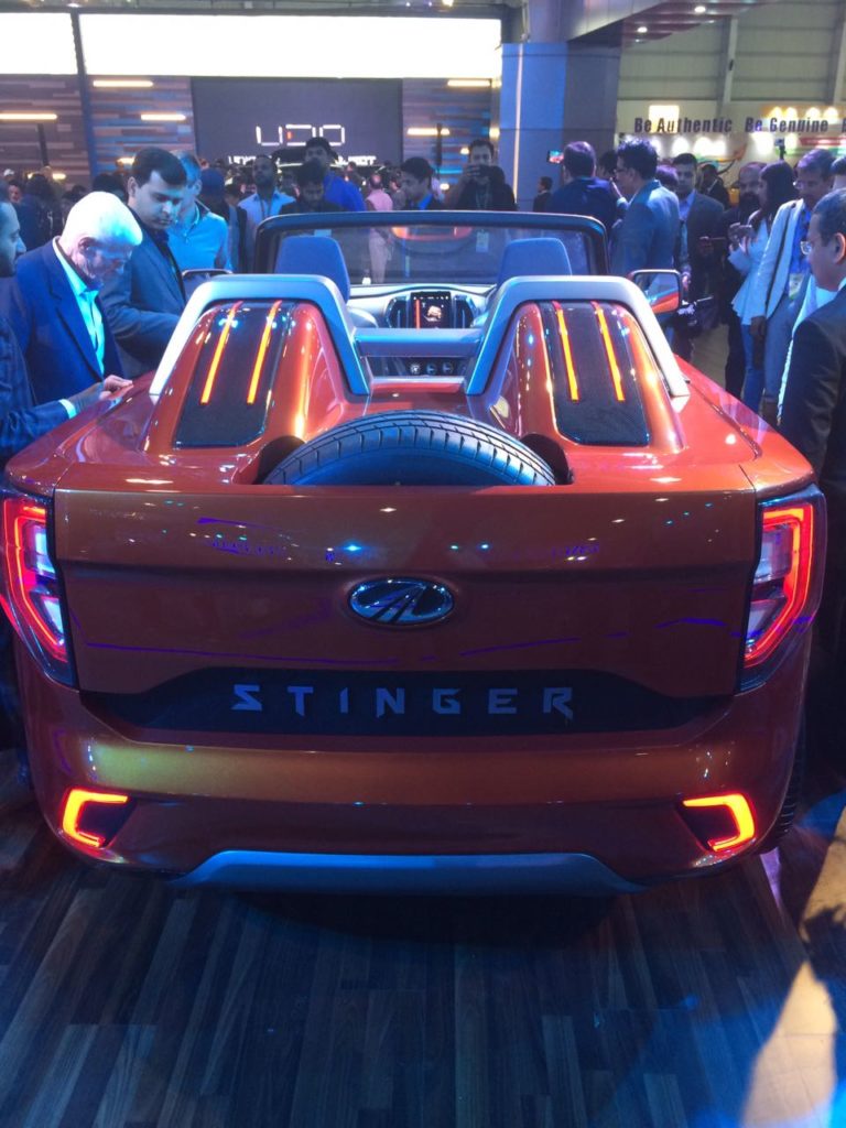 Mahindra Stinger Convertible SUV Debuts at Auto Expo 2018 – Images ...