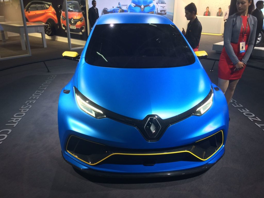 Renault Zoe E-Sport Concept India Debuts At Auto Expo 2018