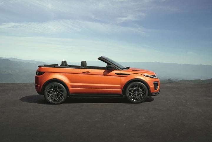 16 range Rover Evoque Convertible Profile