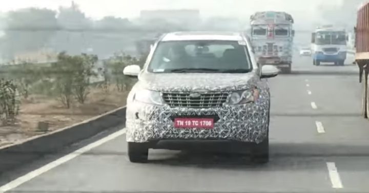 New mahindra xuv500 facelift images 3 Front