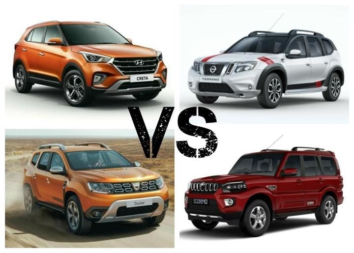 2018 Hyundai Creta facelift Vs Competition