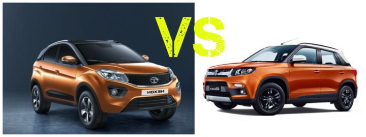 Maruti Vitara Brezza AMT Vs Tata Nexon AMT – Comparison Report » Car ...