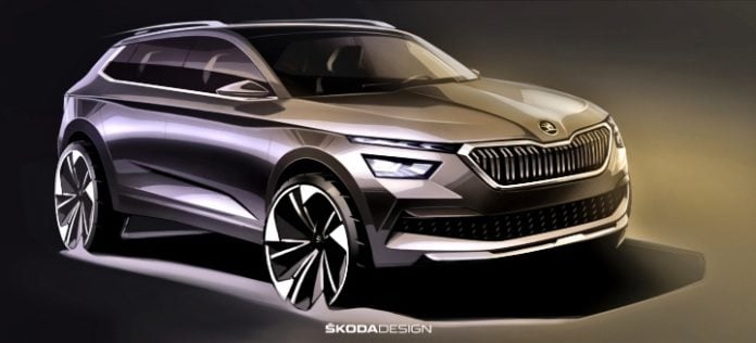 India-bound Skoda Kamiq first design sketches are out » Car Blog India