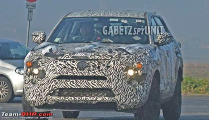 tata harrier front spy image