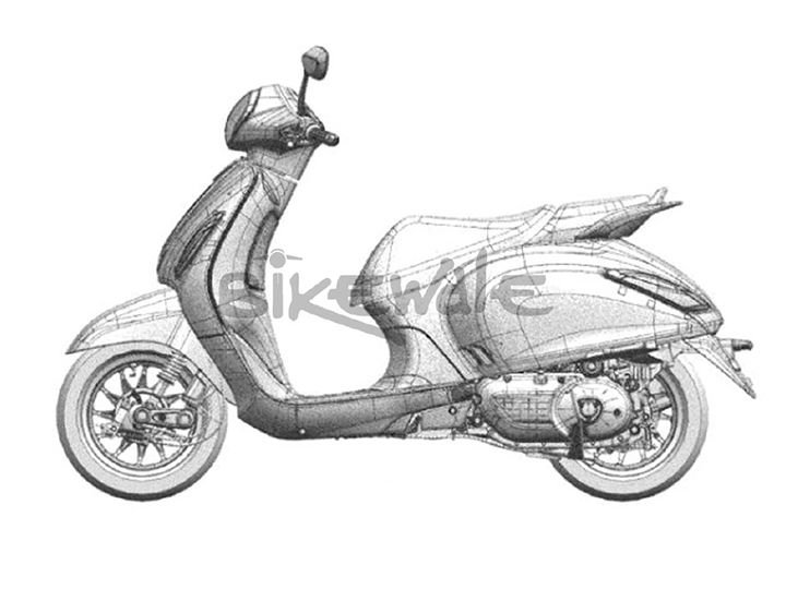 New Bajaj Scooter Sketch 1