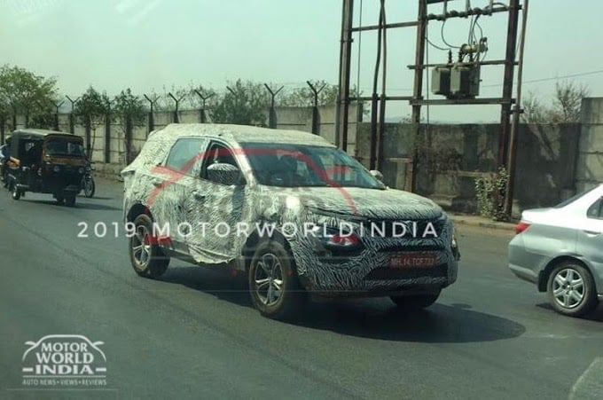 tata harrier spy shot rear image