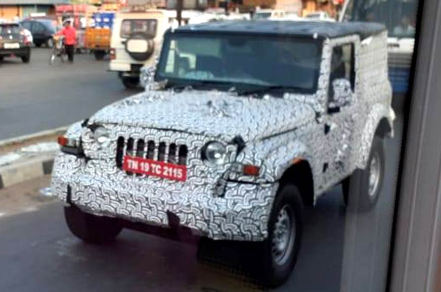 Next gen Mahindra Thar Spotted Testing