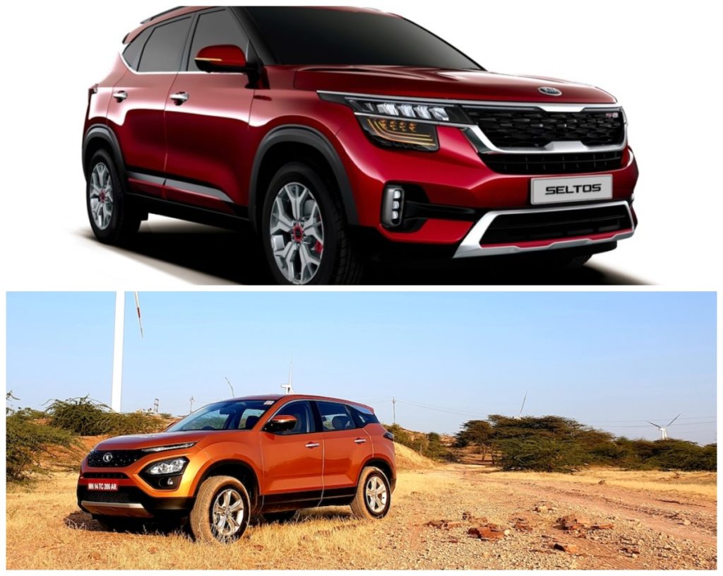 Kia Seltos Vs Tata Harrier Image