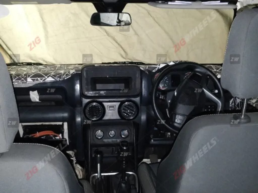 New Mahindra Thar Interiors Image