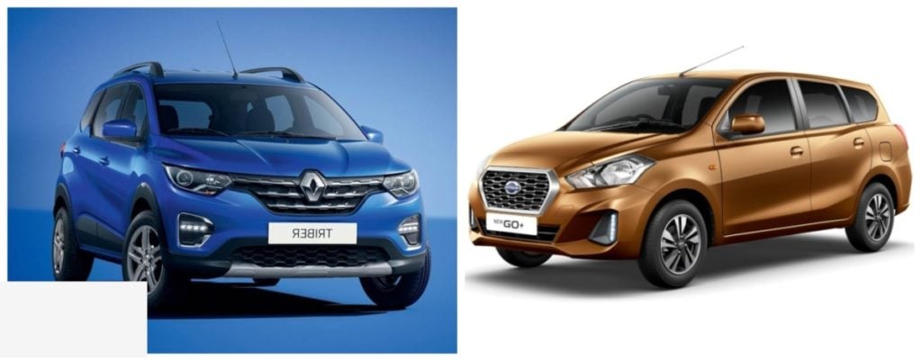 Renault Triber Vs Datsun Go Plus Image