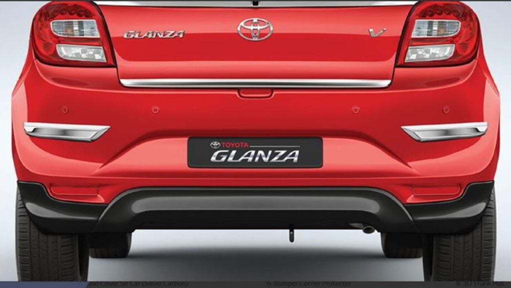 Toyota Glanza Accessories Rear Bumper Spoiler﻿