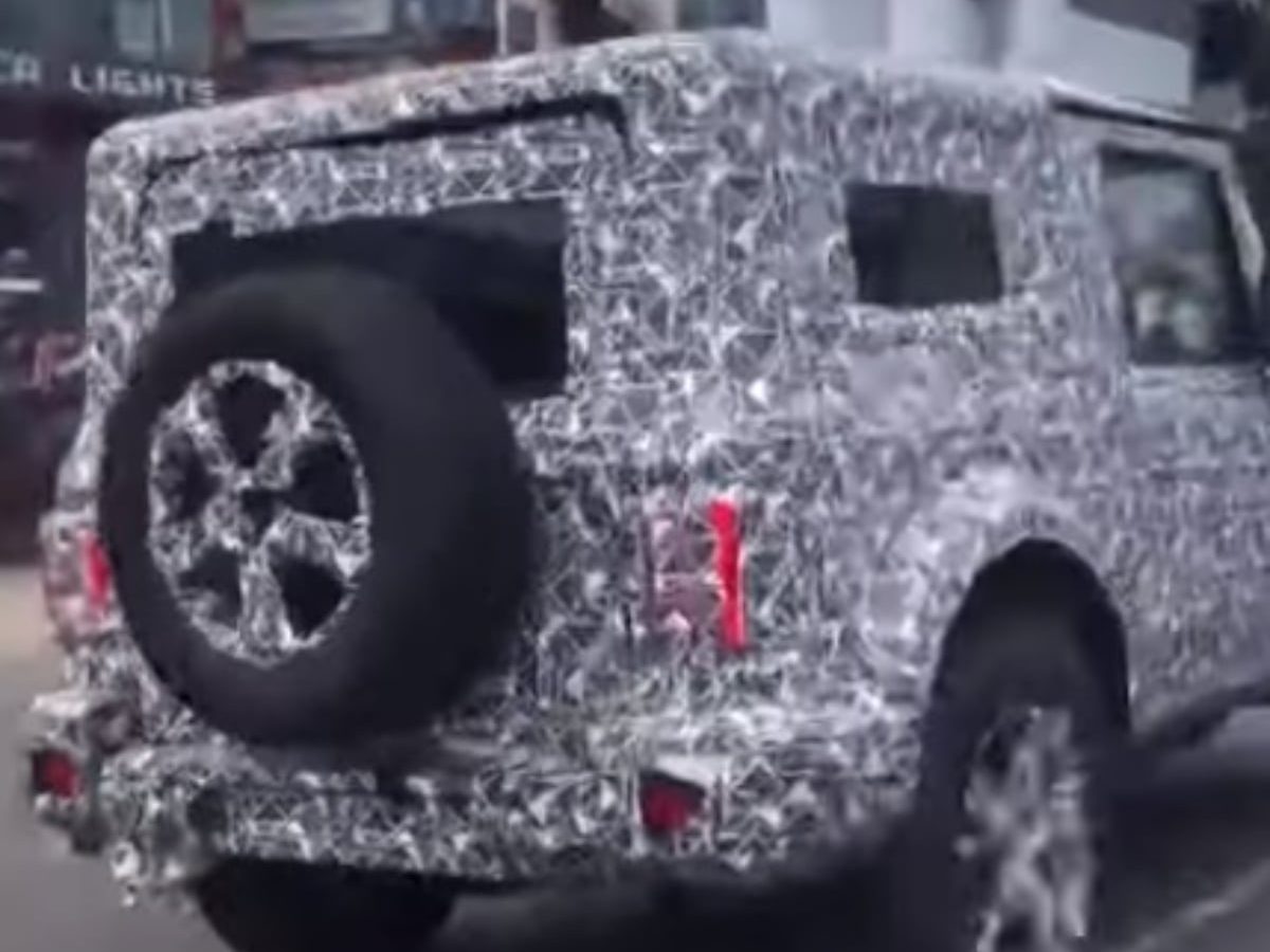 2020 Mahindra Thar Spied With 17 Inch Alloy Wheels And Led