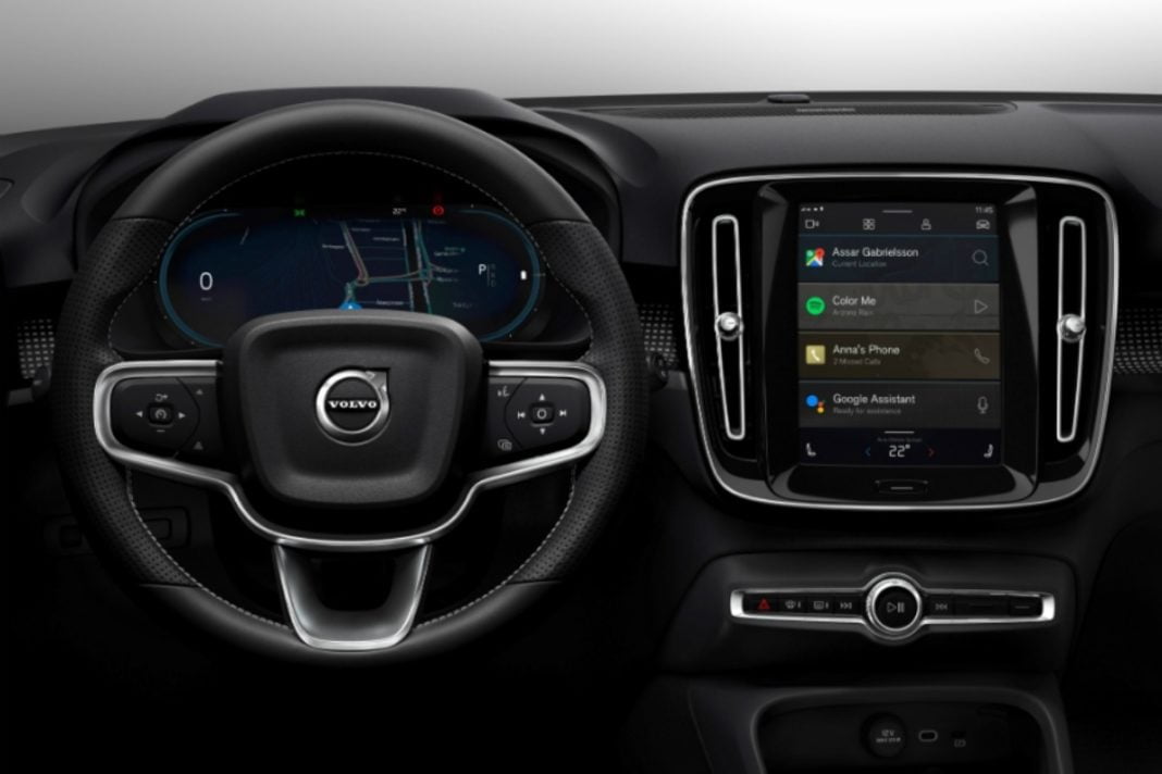 Electric Volvo XC40 Infotainment System; Gives A Phone Like Experience