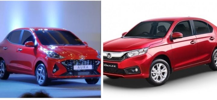 Hyundai Aura Vs Honda Amaze – Specification Comparison » Car Blog India