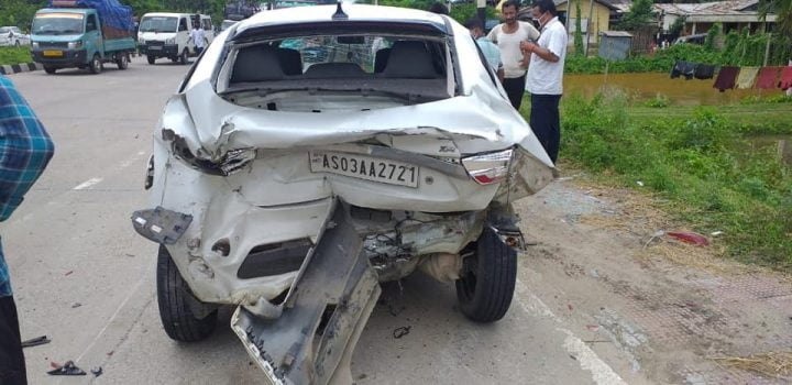 A Truck Crashes Into A Tata Tigor; All Occupants Escape Safely » Car ...