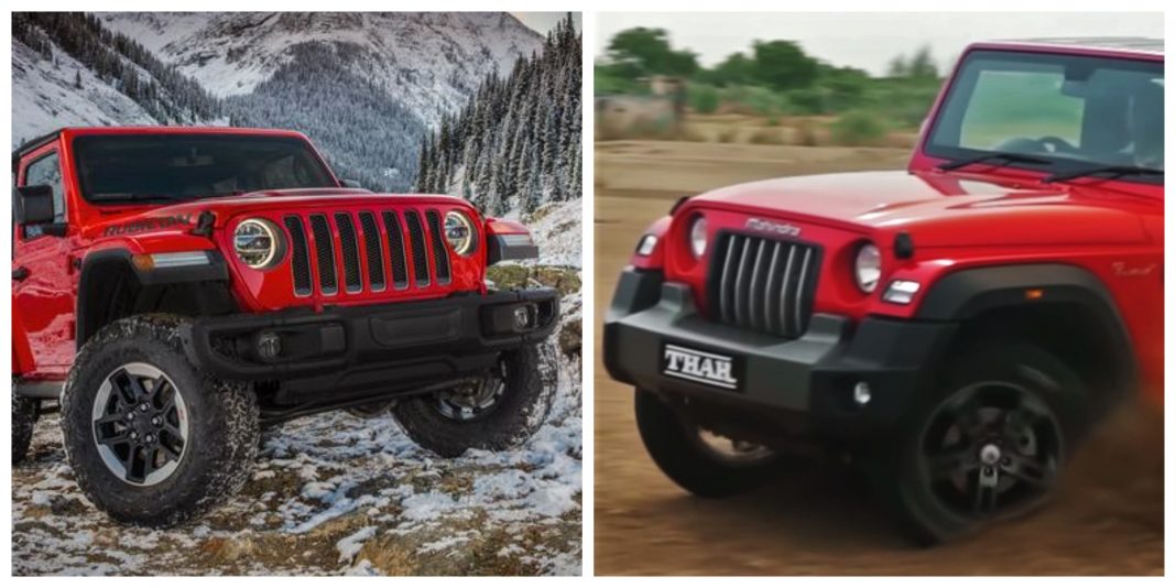 Mahindra Thar vs Jeep Wrangler – Off-Road Specs Comapared! » Car Blog India