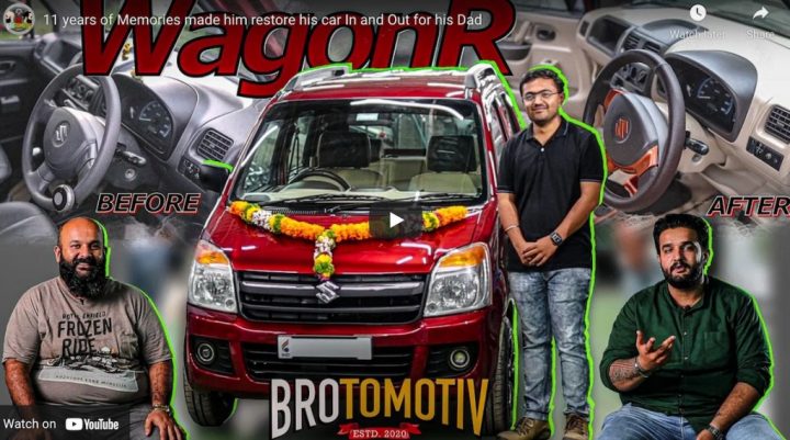 Son Restores 11-Year Old Maruti WagonR For His Dad! » Car Blog India