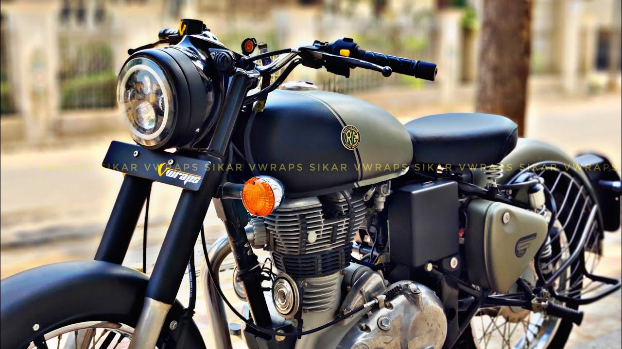 Here s The Most Beautiful Wrap Job On a Royal Enfield Bullet VIDEO