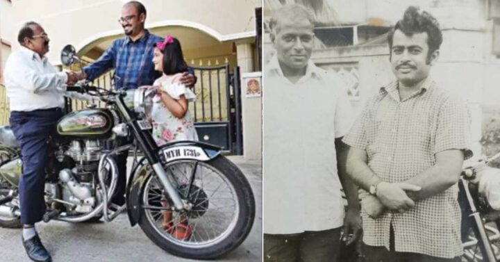 Using Black & White Pic, Son Finds Dad’s Royal Enfield Stolen 25 Yrs ...