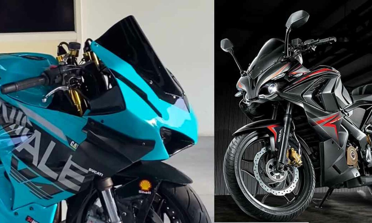 This Rs Lakh Ducati Panigale Is A Rs 1 7 Lakh Bajaj Pulsar Underneath