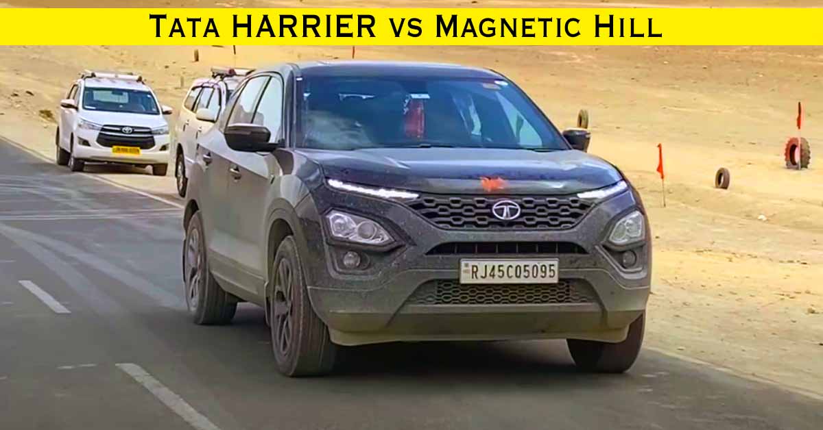 tata harrier vs magnetic hill