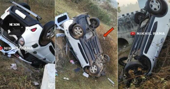 Tata Nexon Cocoons Occupants in Nasty Crash Due to Tyre Burst » Car ...